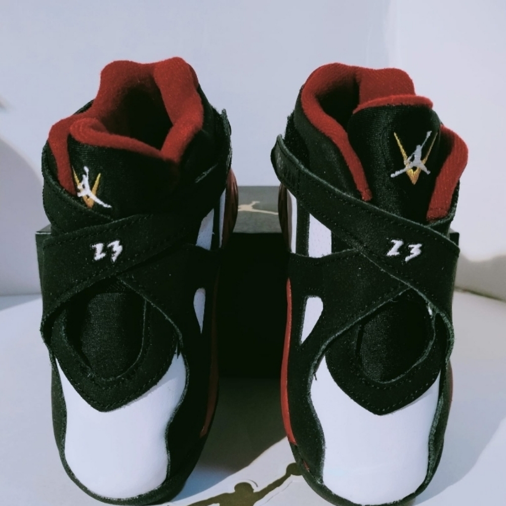 Jordan 8 Retro 'Paprika' Lifestyle Shoes Size 9 Kids Unisex - Picture 4 of 11